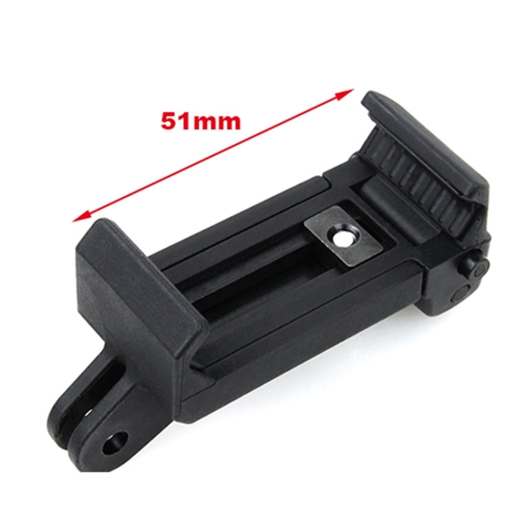 TMC HR335 Juego de soporte de fijación para teléfono móvil para exteriores, adecuado para teléfonos móviles de 51-84 mm de ancho, cámara GoPro