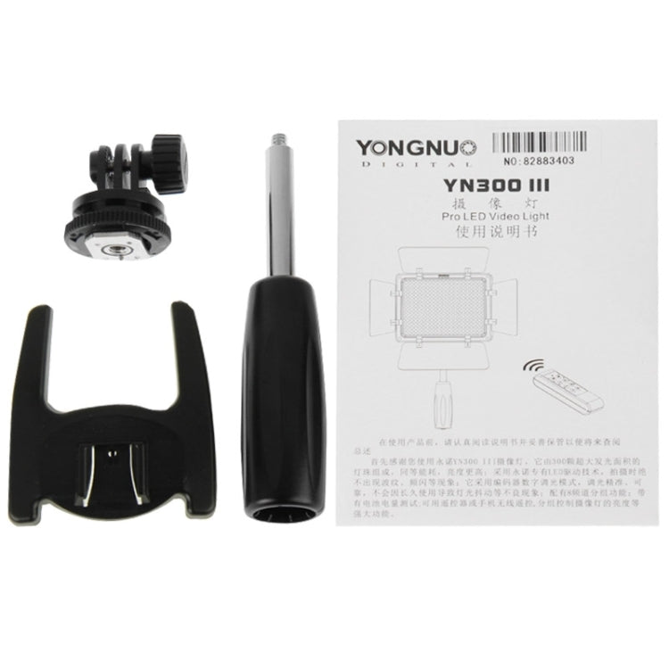 Luz de vídeo de cámara LED YONGNUO YN300 III para Canon Nikon Olympus, YN300 III