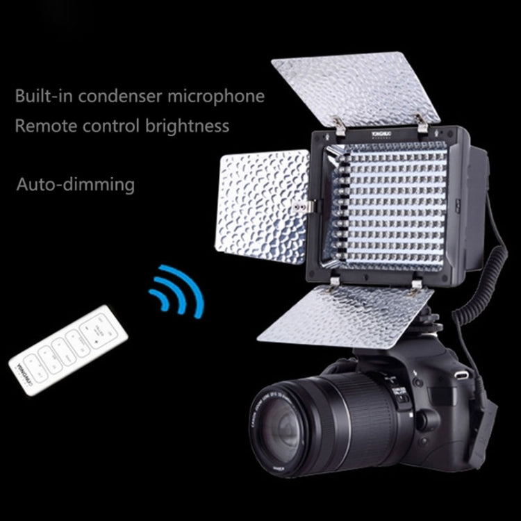 YONGNUO YN-160 II Luz de vídeo LED con control remoto de luminancia para cámara Canon Nikon DSLR, YN-160 II