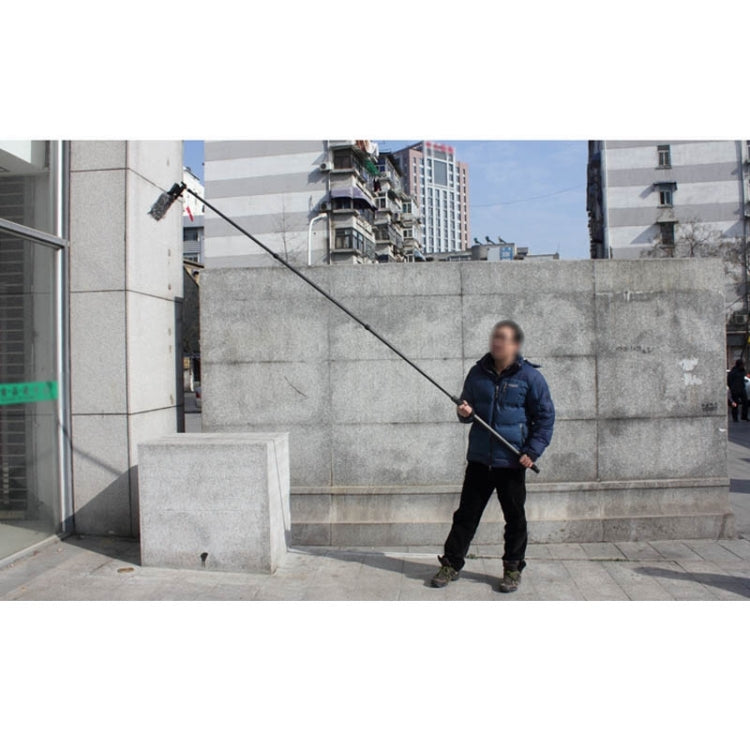 Soporte de poste de brazo portátil de aleación de aluminio para cámara SLR / micrófono con luz LED, longitud máxima: 173 cm