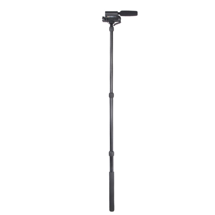 Soporte de poste de brazo portátil de aleación de aluminio para cámara SLR / micrófono con luz LED, longitud máxima: 173 cm