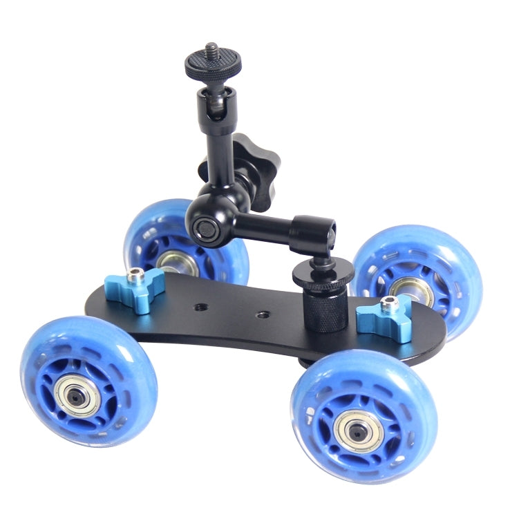 YELANGU YLG0105B Mini cámara a escala Dolly Track Car para cámaras Canon / Nikon / Cámara DSLR, YLG0105B