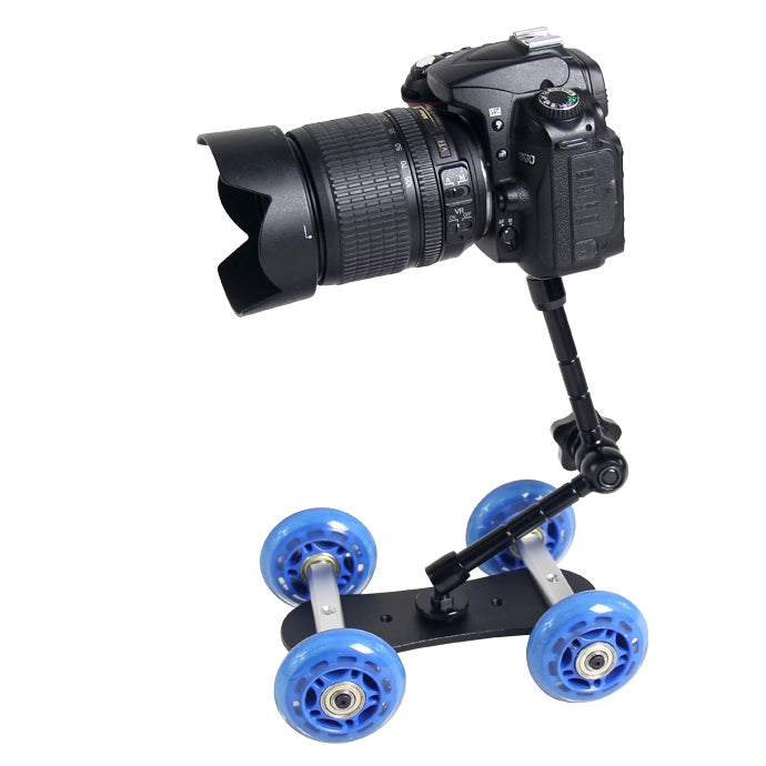YELANGU YLG0105B Mini cámara a escala Dolly Track Car para cámaras Canon / Nikon / Cámara DSLR, YLG0105B