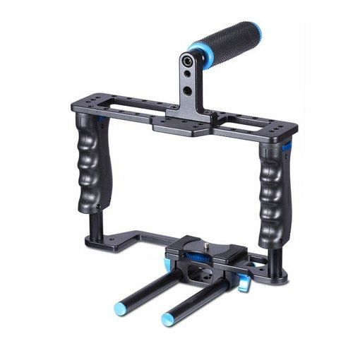 YELANGU YLG0107E-A Conjunto superior estabilizador de mango de jaula protectora para cámara DSLR
