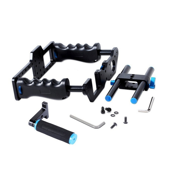 YELANGU YLG0107E-A Conjunto superior estabilizador de mango de jaula protectora para cámara DSLR