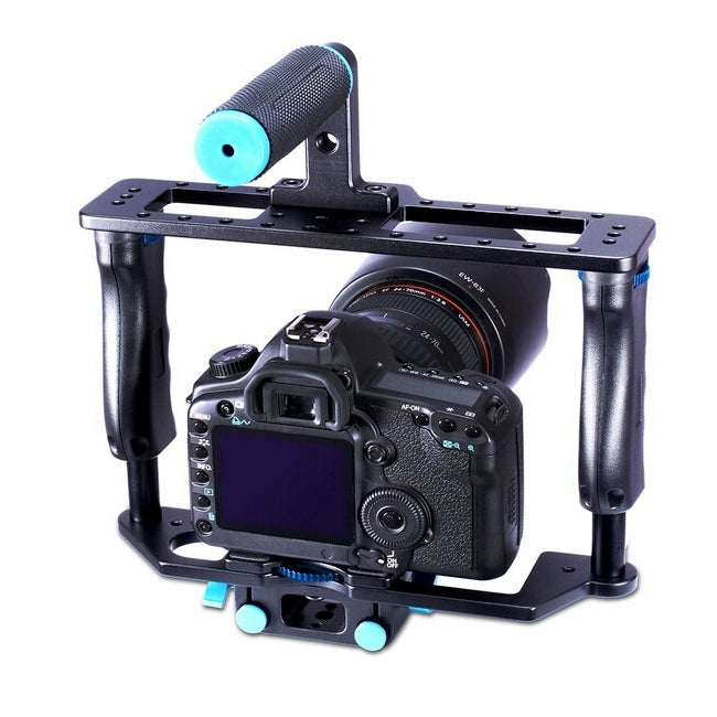 YELANGU YLG0107E-A Conjunto superior estabilizador de mango de jaula protectora para cámara DSLR