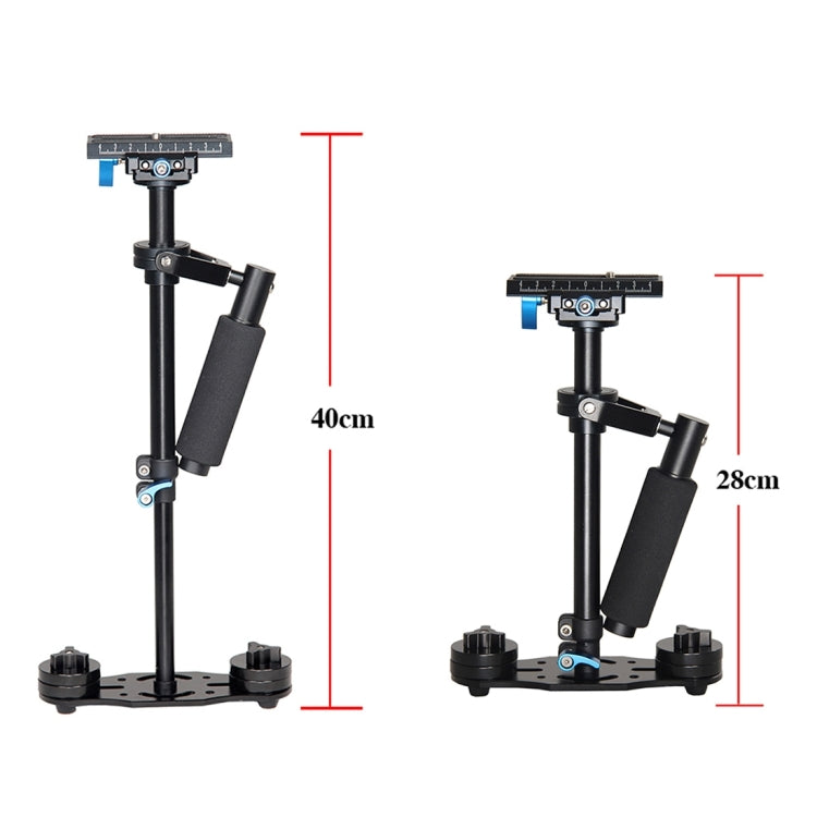 Estabilizador de mano de aleación de aluminio YELANGU S40L de 40 cm para cámara DSLR DV