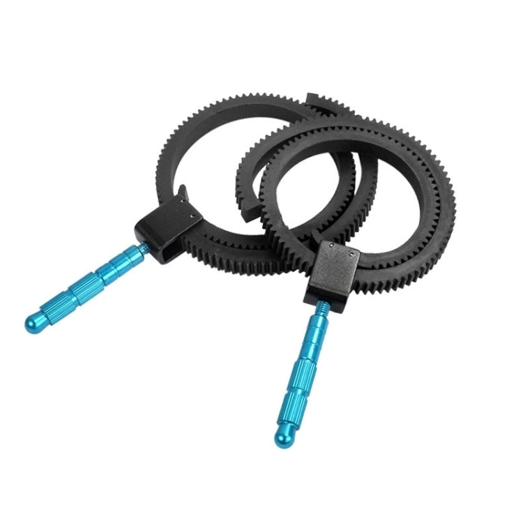 Empuñadura de mano con anillo de engranaje de lente de enfoque de seguimiento de goma de 2 piezas