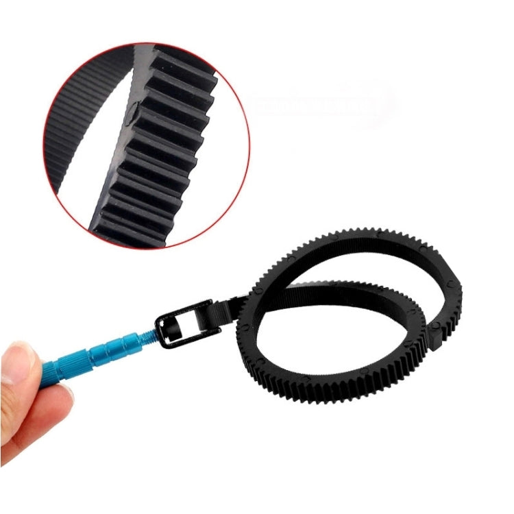 Empuñadura de mano con anillo de engranaje de lente de enfoque de seguimiento de goma de 2 piezas