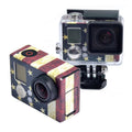 Adhesivo de funda para GoPro HERO3+ /3, US Flag, AU Flag, UK Flag, Brazil Flag