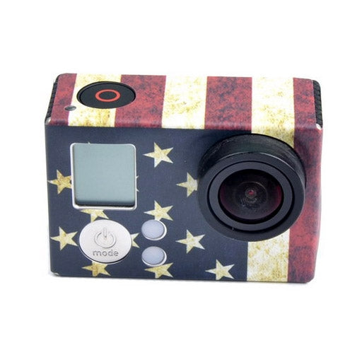 Adhesivo de funda para GoPro HERO3+ /3, US Flag, AU Flag, UK Flag, Brazil Flag