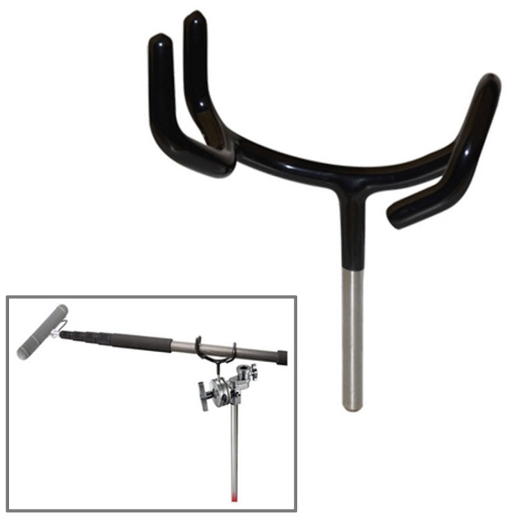 Soporte de poste de brazo de audio metálico con soporte C para micrófono, C-Stand