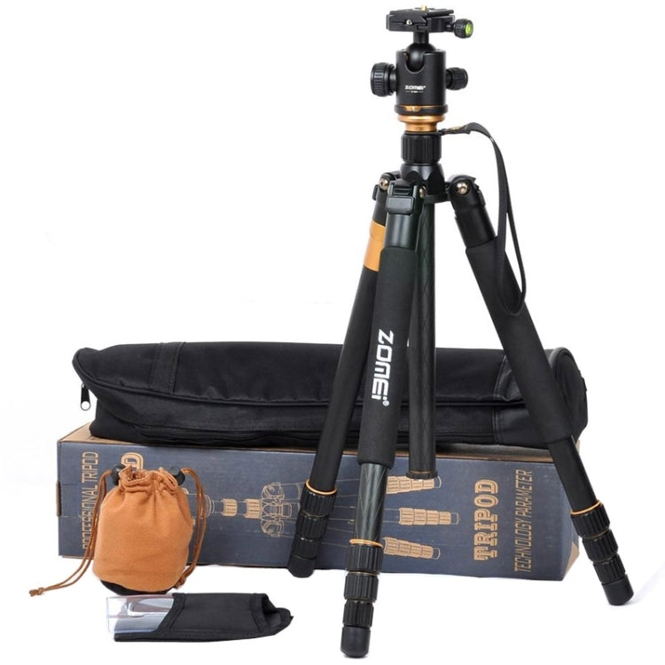 ZOMEI Z688 Trípode monopié de material de aleación de magnesio de viaje profesional portátil con cabezal de bola para cámara digital, Z688