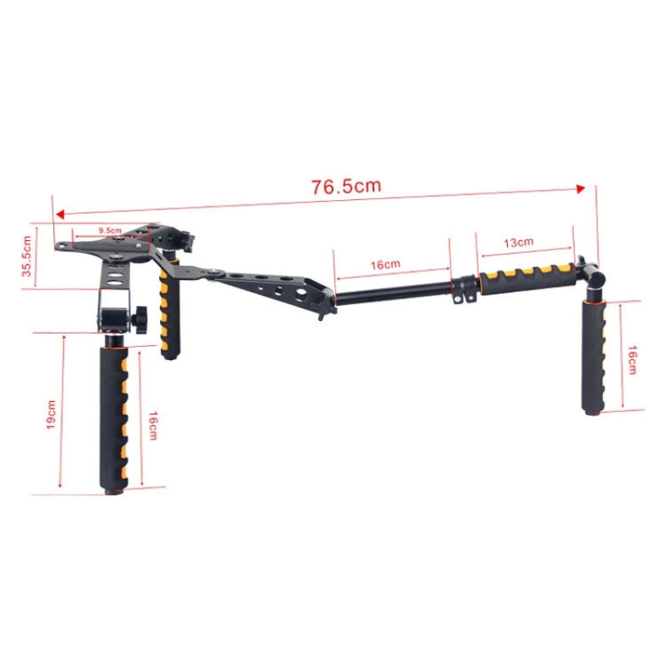 YELANGU YLG0107D Rig I Soporte de hombro para cámara con asas multifuncionales para cámara DSLR/cámara de vídeo