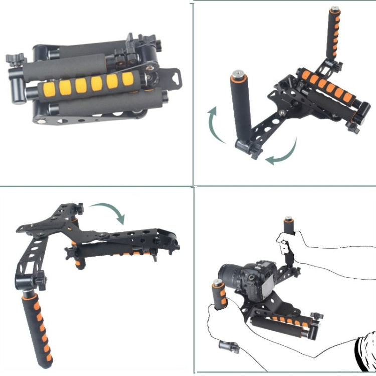 YELANGU YLG0107D Rig I Soporte de hombro para cámara con asas multifuncionales para cámara DSLR/cámara de vídeo