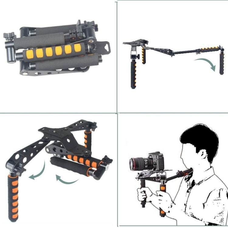 YELANGU YLG0107D Rig I Soporte de hombro para cámara con asas multifuncionales para cámara DSLR/cámara de vídeo