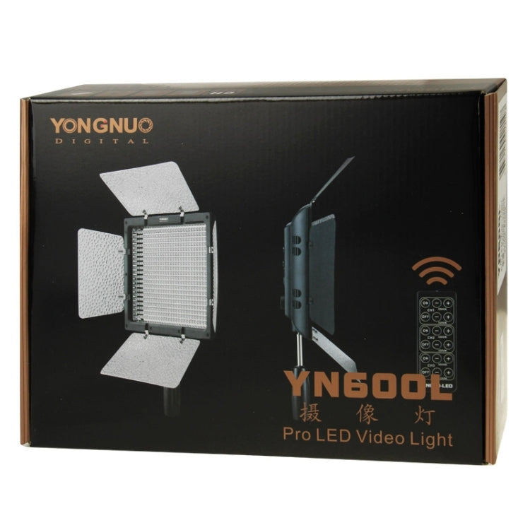 YONGNUO YN600L 600 LED 5500K Temperatura de color Luz de vídeo LED ajustable para videocámara DSLR Canon / Nikon / Sony, YN600L