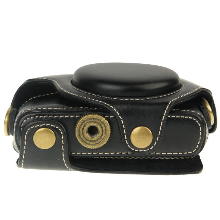 Estuche para cámara de cuero PU estilo retro con correa para Sony RX100 M3 / M4 / M5