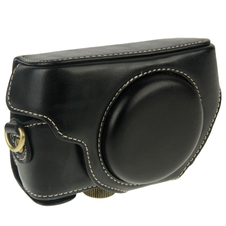 Estuche para cámara de cuero PU estilo retro con correa para Sony RX100 M3 / M4 / M5