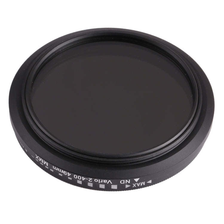 Filtro variable ajustable de densidad neutra con atenuador ND de 49 mm, filtro ND 2 a ND 400, 49mm