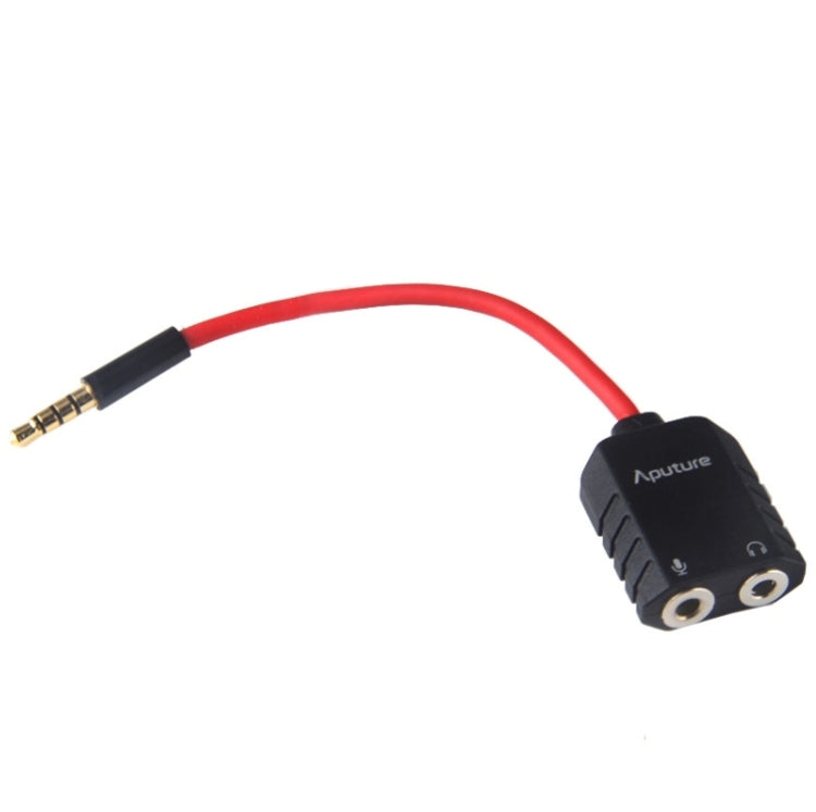 Aputure - Cable divisor de micrófono para auriculares (0.138 in, macho a 2 hembra), 3.5mm Male to 2 Female