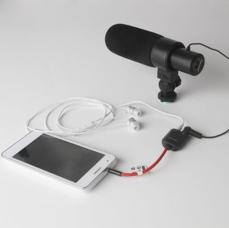 Aputure - Cable divisor de micrófono para auriculares (0.138 in, macho a 2 hembra), 3.5mm Male to 2 Female