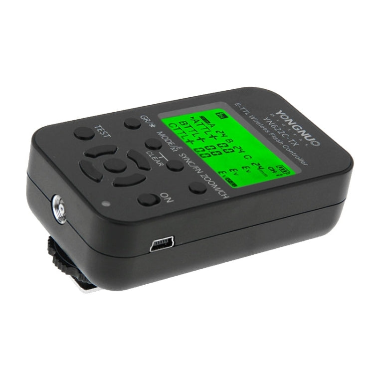 YONGNUO YN622C-KIT E-TTL Controlador de disparo de flash inalámbrico + kit transceptor para cámara Canon, for Canon