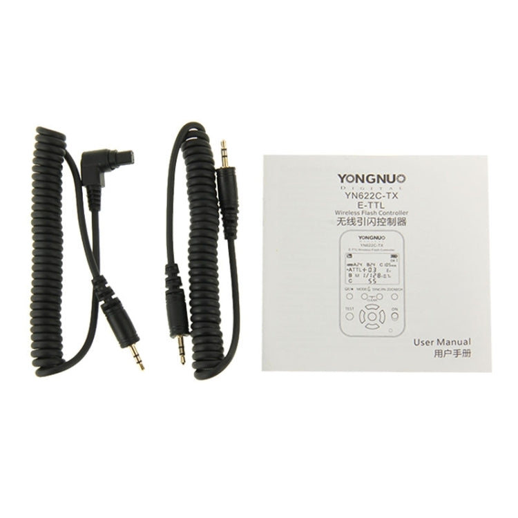 YONGNUO YN622C-KIT E-TTL Controlador de disparo de flash inalámbrico + kit transceptor para cámara Canon, for Canon