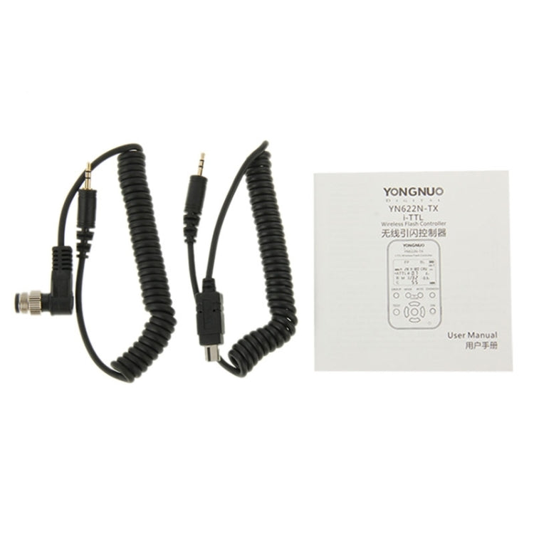 YONGNUO YN622N-KIT Controlador de disparo de flash inalámbrico i-TTL + kit transceptor para cámara Nikon, for Nikon