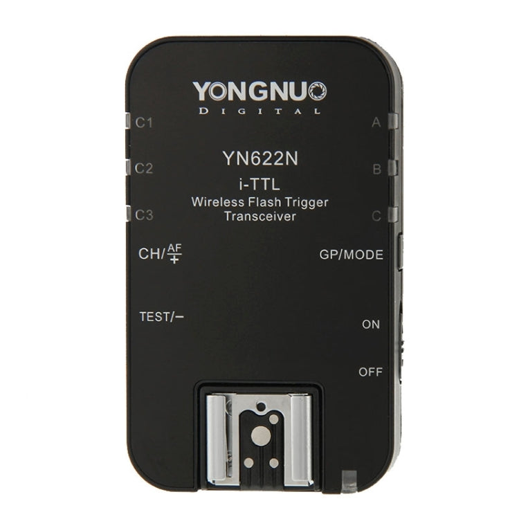 YONGNUO YN622N-KIT Controlador de disparo de flash inalámbrico i-TTL + kit transceptor para cámara Nikon, for Nikon