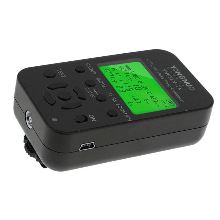 YONGNUO YN622N-KIT Controlador de disparo de flash inalámbrico i-TTL + kit transceptor para cámara Nikon, for Nikon