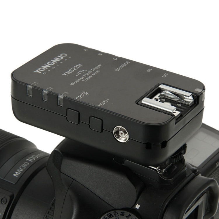 YONGNUO YN622N-KIT Controlador de disparo de flash inalámbrico i-TTL + kit transceptor para cámara Nikon, for Nikon