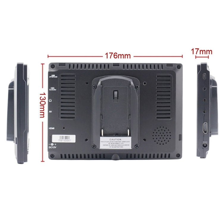 FEELWORLD FW-759 Monitor de campo con cámara de diseño delgado de 7 pulgadas 1280 x 800 HDMI 1080P