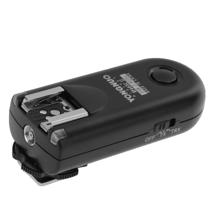 2 PCS YONGNUO RF603C II FSK 2.4GHz Disparador de flash inalámbrico con cable de conexión de obturador C1, RF603C II
