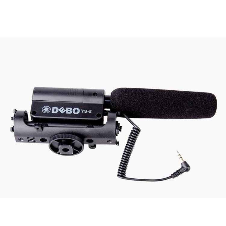 DEBO YS-8 Micrófono dedicado para entrevista de fotografía profesional para videocámaras DSLR y DV