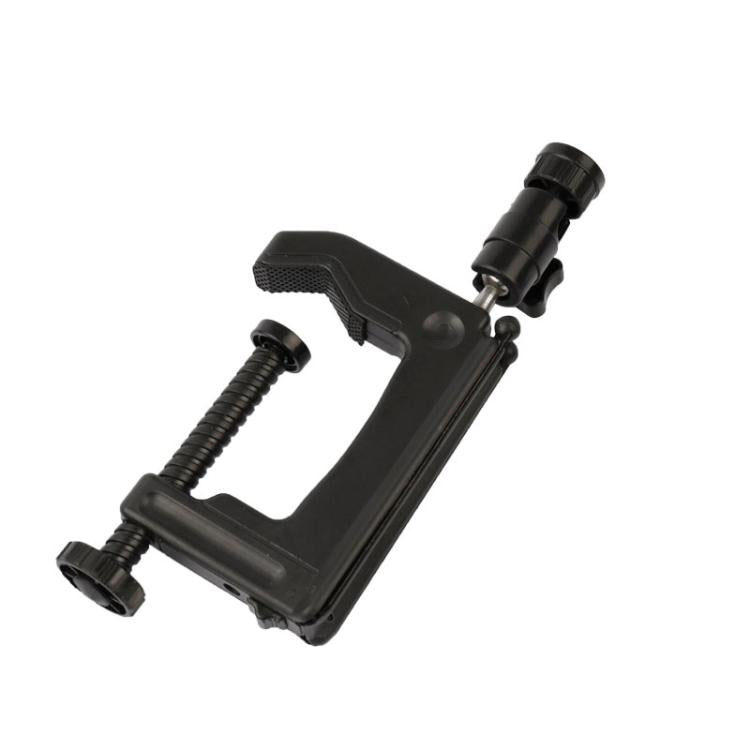 Soporte de abrazadera fija de escritorio con adaptador de trípode para GoPro Hero11 Black / HERO10 Black /9 Black /8 Black /7/6/5/5 Session /4 Session /4/3+ /3/2/1, DJI Osmo Action y otrosCámaras de acción, Tamaño de abrazadera: 1 - 6 cm, Table Clamp