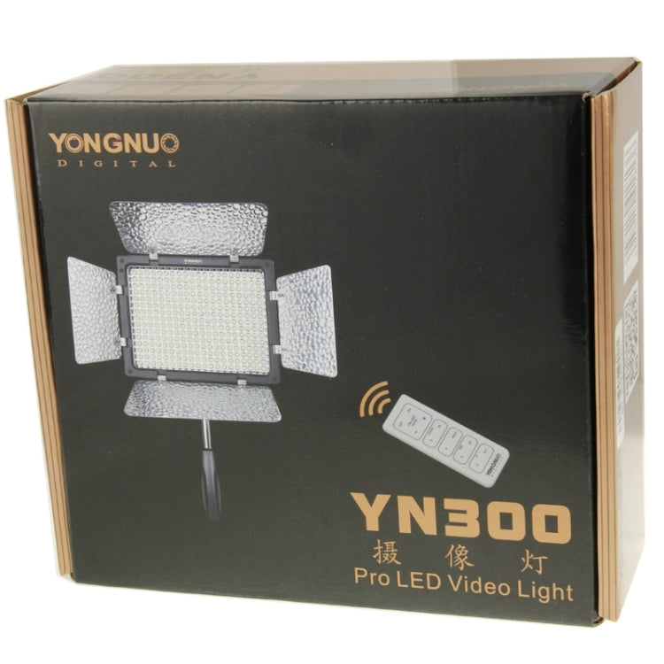 YONGNUO 300 LEDs Pro LED Luz de vídeo de estudio para videocámara Canon / Nikon / Sony DSLR (YN300), YN300