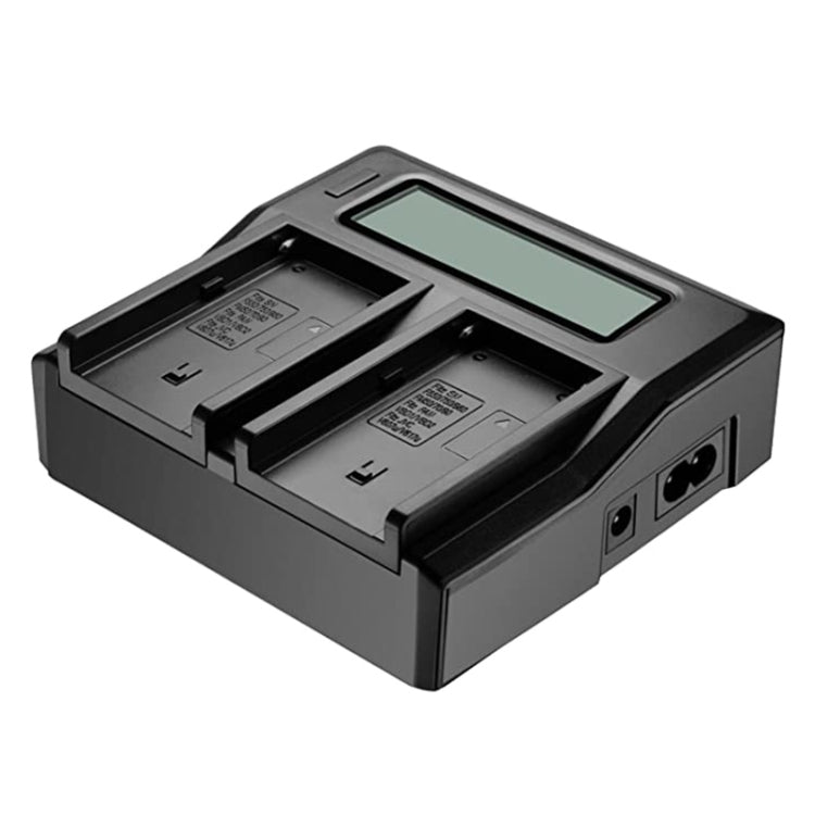 Cargador de batería digital con pantalla LCD de doble canal con puerto USB para batería Sony BP-U30 / U60 / U90, compatible con Sony EX260 / EX280 / FS7