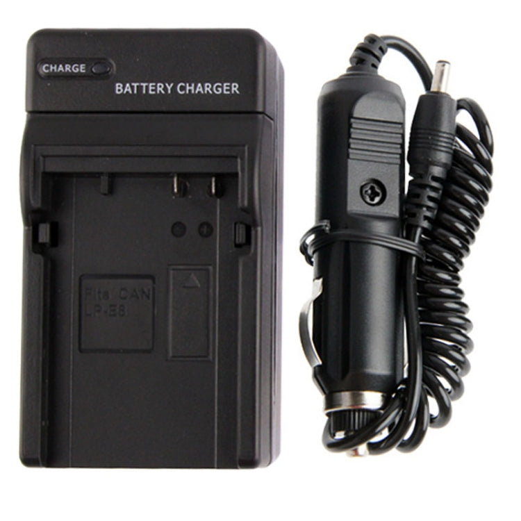 Cargador de coche de batería para cámara digital Canon LP-E8, LP-E8