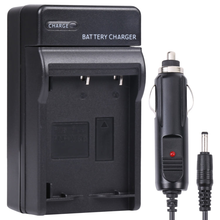 Cargador de Coche de Batería para Cámara Digital para FUJI NP-W126, NP-W126