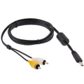 Cable AV para cámara digital para Casio EX-S7 / EX-S10/ EX-S12 / EX-S200 / EX-S28 / S-21 / S-22, longitud: 1,5 m, Casio EX-S7 /EX-S10