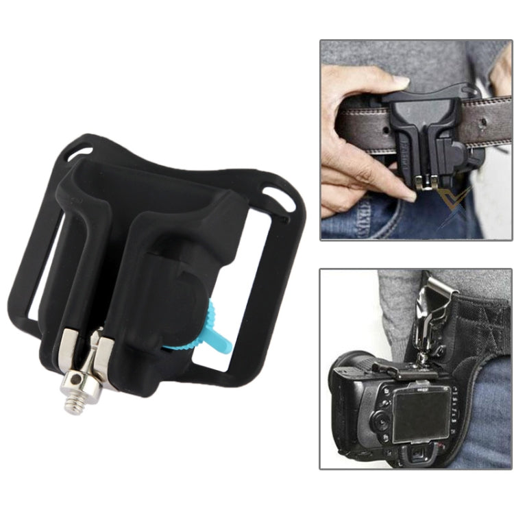 Funda para cámara, cinturón, hebilla, botón, carga rápida para todas las cámaras