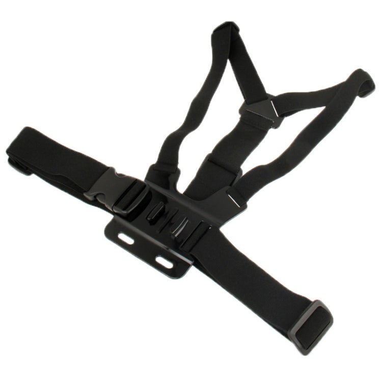 Soporte de montaje para correa de hombro con cinturón elástico en el pecho delantero para deportes extremos para GoPro HERO10 Black / HERO9 Black / HERO8 Black / HERO7 /6/5/5 Session /4 Session /4/3+ /3/2/1, Insta360 ONE R, DJI Osmo Actiony otras cámar...