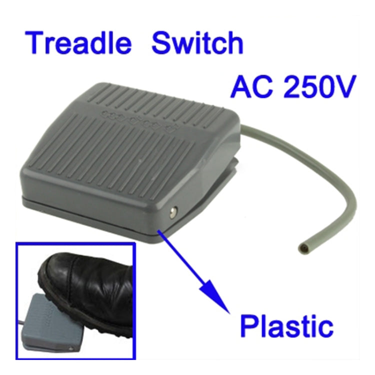 Interruptor de pedal de plástico texturizado AC 250V 10A (TFS-201), TFS-201
