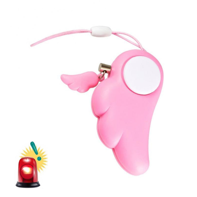 Dispositivo antiviolación con ala de ángel, alarma personal, defensa personal, lobo, minialarma con sonido de alarma de 90dB para niñas y niños, Angel Wing