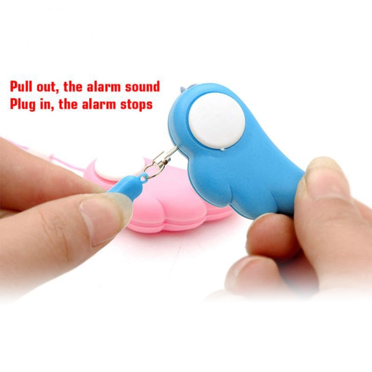 Dispositivo antiviolación con ala de ángel, alarma personal, defensa personal, lobo, minialarma con sonido de alarma de 90dB para niñas y niños, Angel Wing