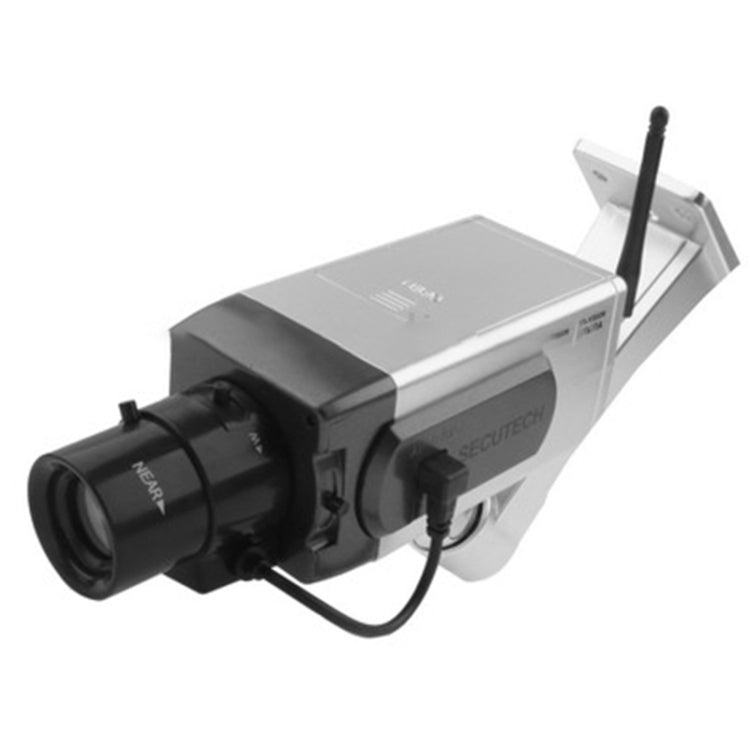 Cámara de seguridad LED IR de vigilancia inalámbrica simulada falsa con rotación de 45, 1400