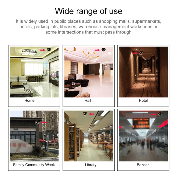 Cámara de seguridad simulada falsa de aspecto realista con sistema de detección de movimiento, Dummy Motion Detection Camera