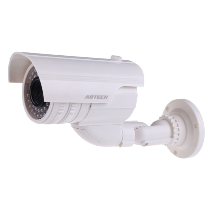 Cámara CCTV de seguridad ficticia de aspecto realista con LED rojo intermitente, 2000