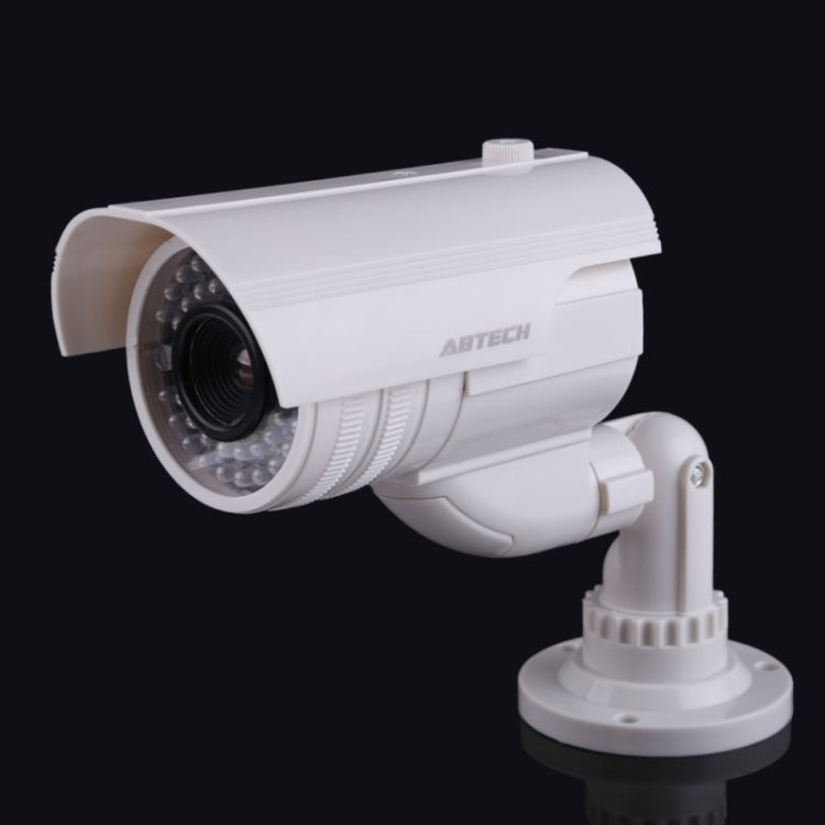 Cámara CCTV de seguridad ficticia de aspecto realista con LED rojo intermitente, 2000